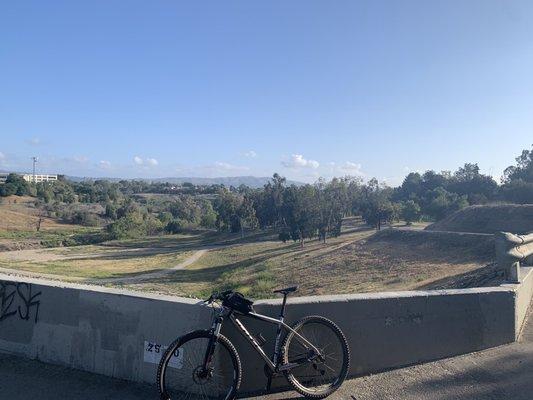 Brea Dam at the end of the Fullerton Loop