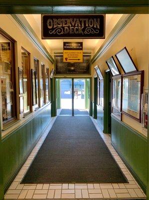 At the top of the railway there's an observation deck as you exit.