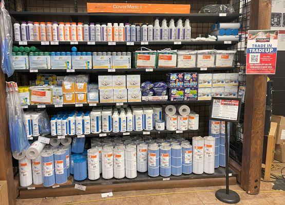 Spa chemicals in stock