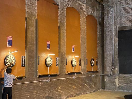 Dart  boards for all to enjoy.