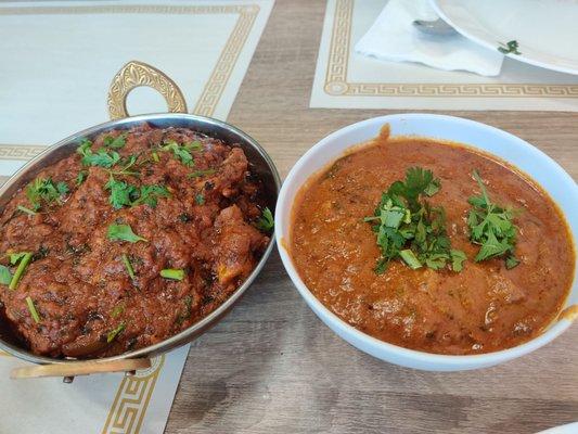 Goat Kadai & Mutton curry