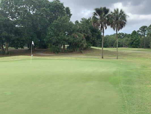 Eagle putt on the 6th.