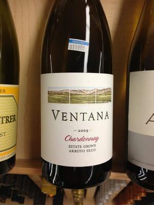 Monterey County Chardonnay, delicious for $11.99!