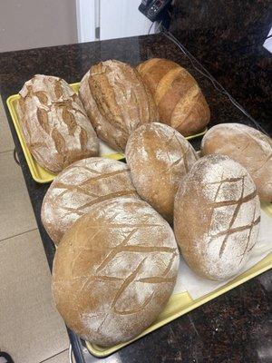 Fresh baked German bread