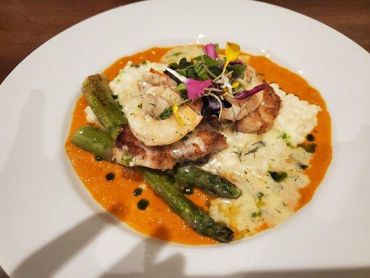 Snapper with Risotto