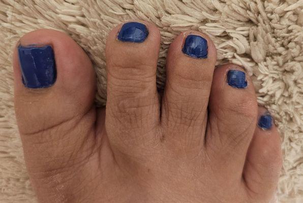 Poorest pedicure job I've ever had in my life!