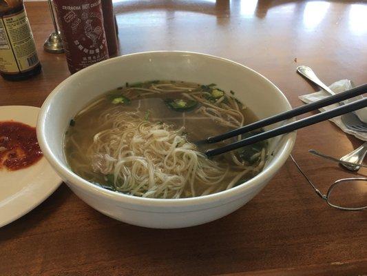 Average Pho small servings of meat&noodles, bowl half full,too much salt. Nice clean store, friendly help. In the neighborhood