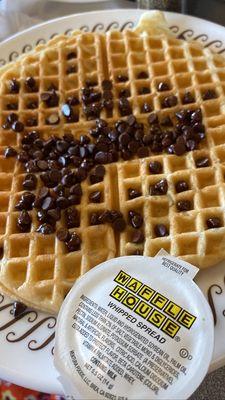 Chocolate chip waffle