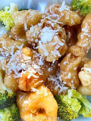 Coconut Shrimp & Broccoli