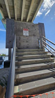 Matantza Bridge Fishing Pier is closed since Hurricane Ian the damage to the stairs from the loose of sand. -  FishingFloridaWater.com