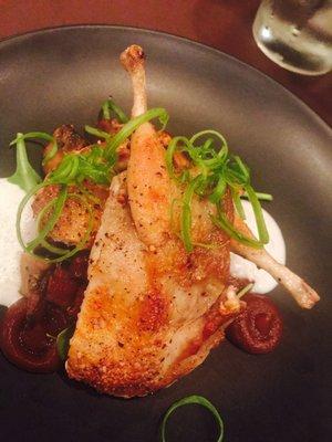 Quail appetizer