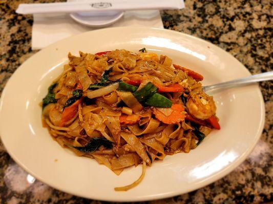 Pad Kee Mau w/Shrimp