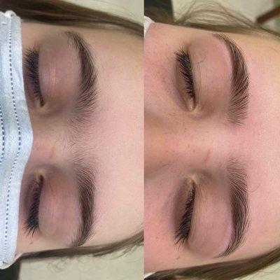 Took my daughter in today to get her eyebrow separated. They did an amazing job. It was her first time and they nailed it