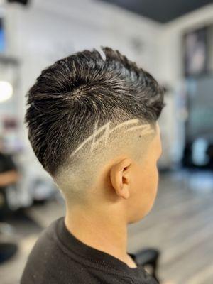 My awesome haircut with a design!