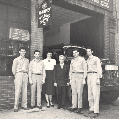 McKinney Welding Supply and all its staff in 1951