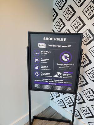 Shop rules