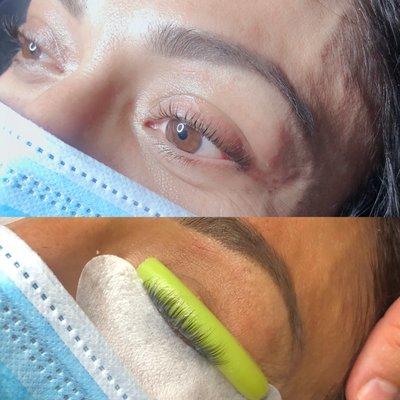 Lash lift* eyebrow threading * brow tint