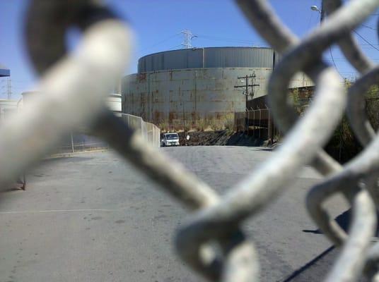 Tanks, with special wall.  I heard they hold oil