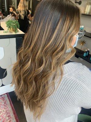 Balayage and cut