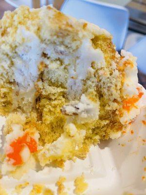 A slice of the aforementioned  "carrot cake"