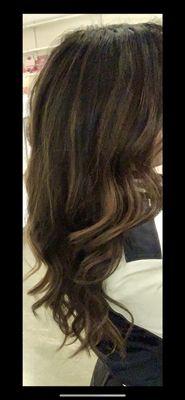 Dark balayage