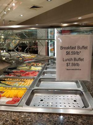 Hot bar buffet