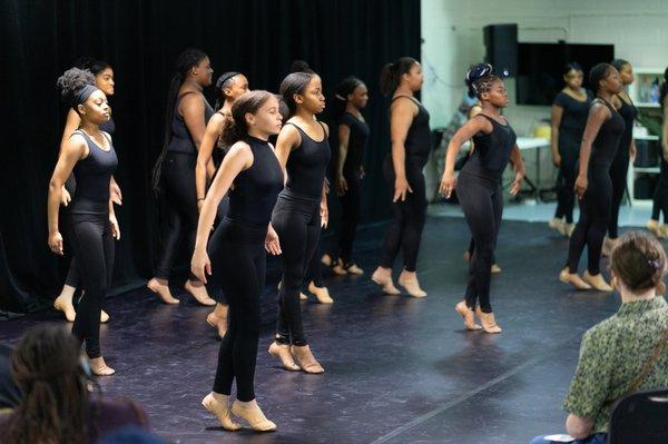 Black Girls Dance performing for Northside Southside Oneside, a monthly performance and education series.