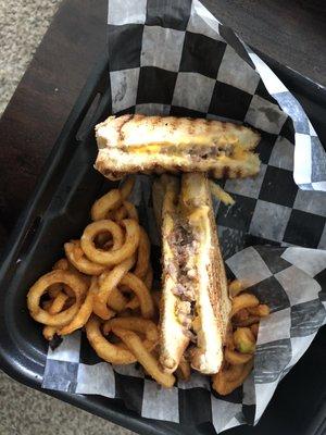 Cheesesteak Grilled Cheese