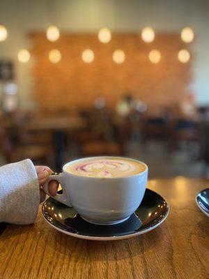 Honey lavender latte