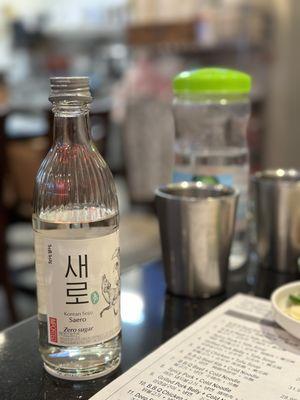 Saero, zero sugar soju