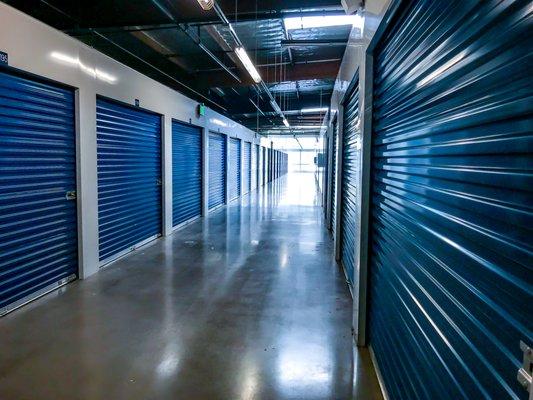 interior hallway self storage units