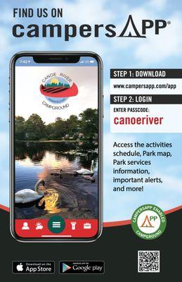 Download free app for Canoe River Campground events.