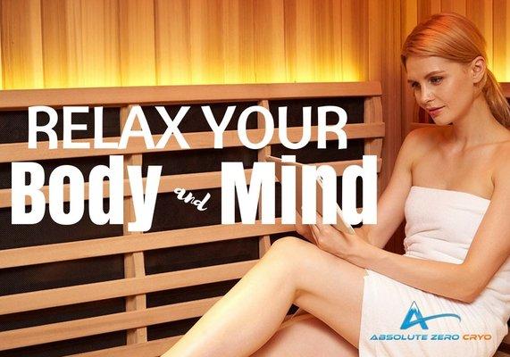 Relax your body and mind with our Full Spectrum Infrared Sauna