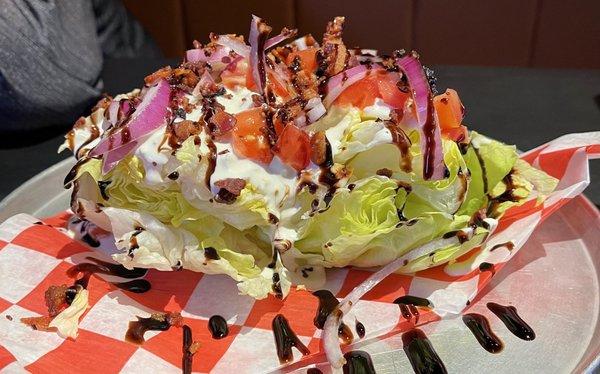 Nice wedge salad.  Winner.