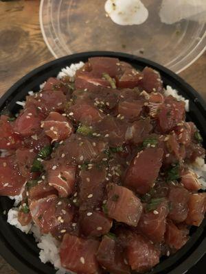 Double Large Ahi Bowl with White Rice