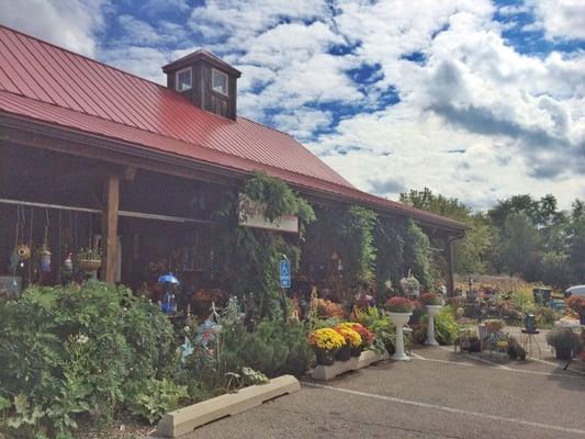 The shop and cafe is located in a beautiful modern barn