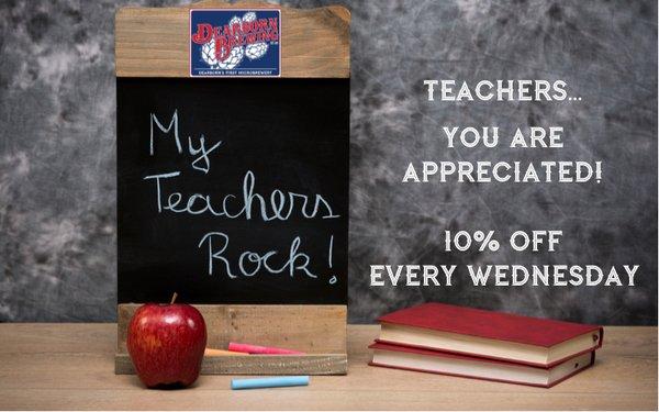 Teacher Appreciation Day every Wednesday!