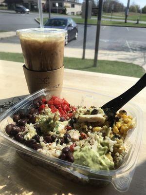 Meadow Mint Latte // okay; Cilantro Lime Bowl // delicious