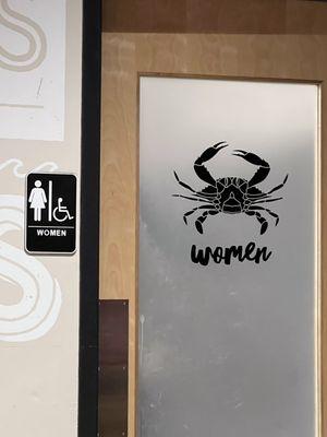 Restroom - Women (Know your crab!)