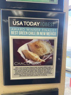 Award winning chile!