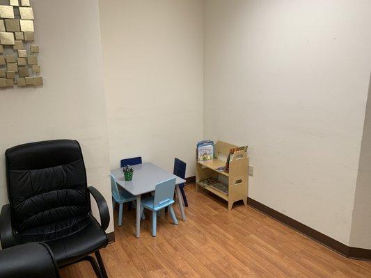 Kids area waiting room