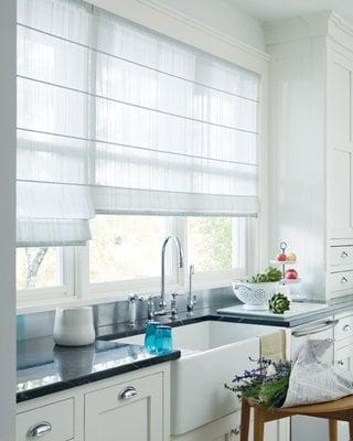 Hunter Douglas Sheer Custom Roman Shades in San Francisco, San Mateo, Berkley, Brisbane, Burlingame, CA, San Jose, Bay Area, CA