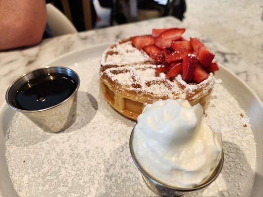 Strawberry cheesecake waffle