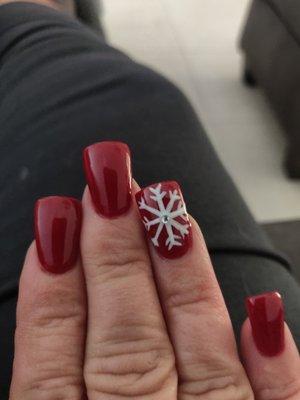 Look at that amazing hand-painted snowflake