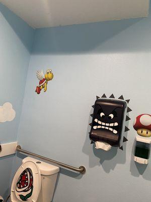 Mario themed bathroom.