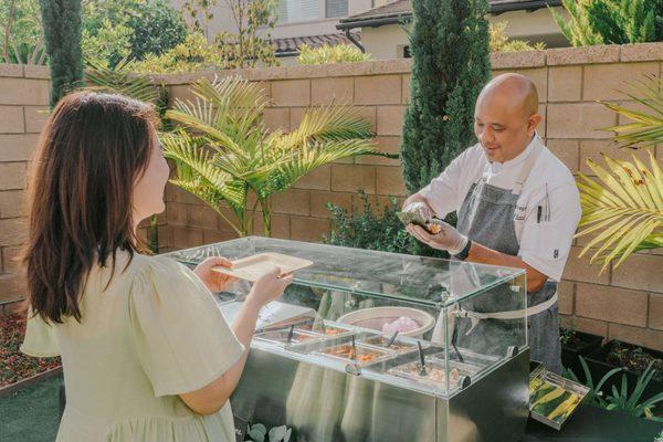 Elevate your next gathering by bringing the hand roll bar directly to you. More catering & events information available on our website!