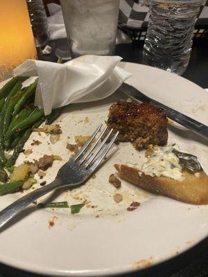 What is left of my delicious meatloaf