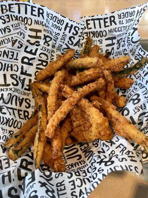 Zucchini fries - salty and yummy!