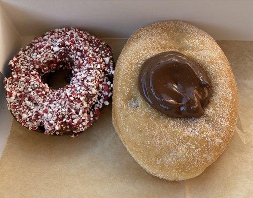 Peppermint cake and Nutella