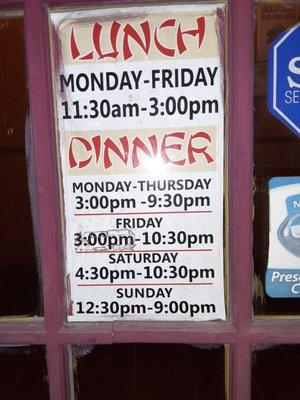 Business hours